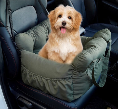 Travel Booster Car Seat – Cozy, Secure, and Stylish for Every Pet Adventure!