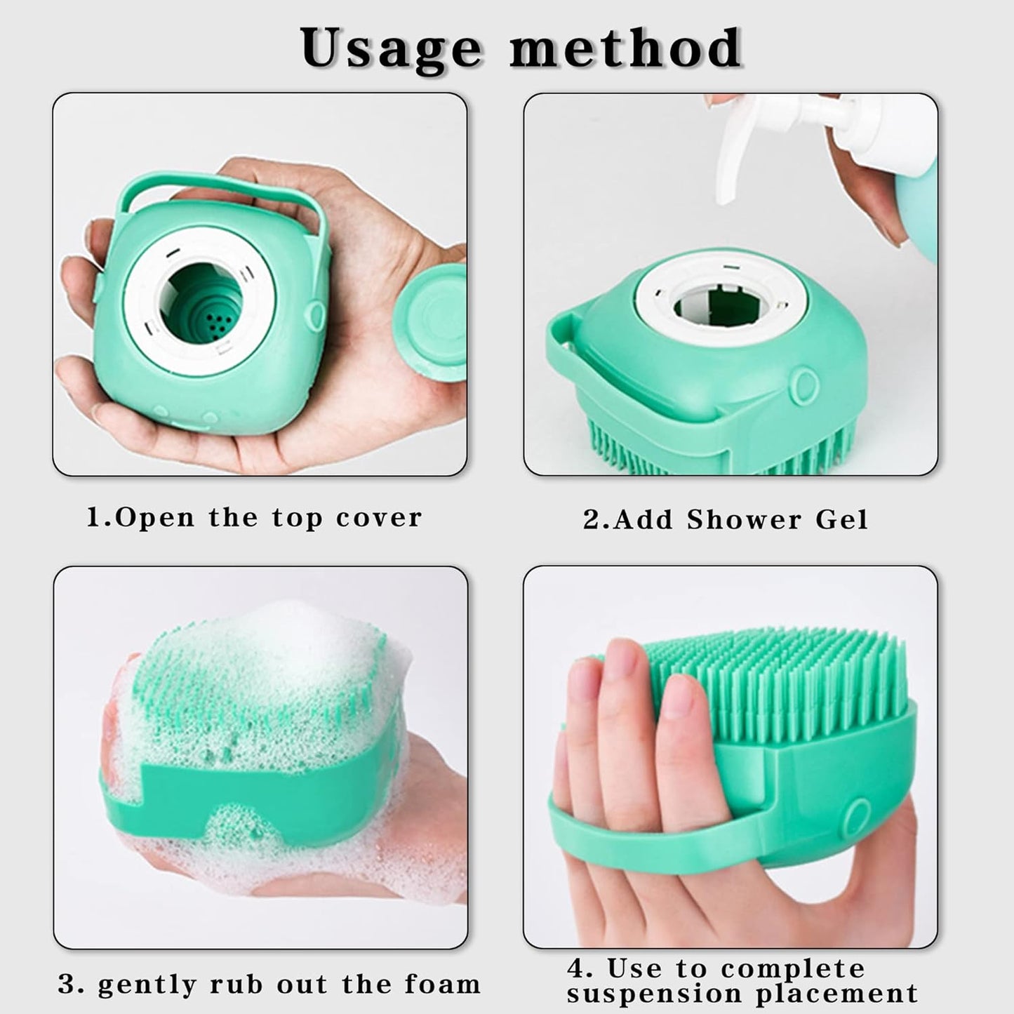 Silicone Pet Grooming Fur Brush