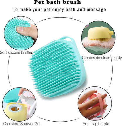 Silicone Pet Grooming Fur Brush
