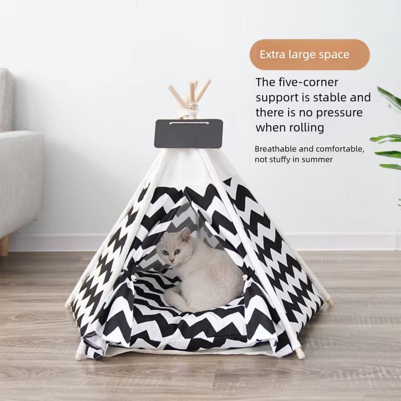 Stylish Tent Hideaway for Cats, Dogs & Adventurous Naps
