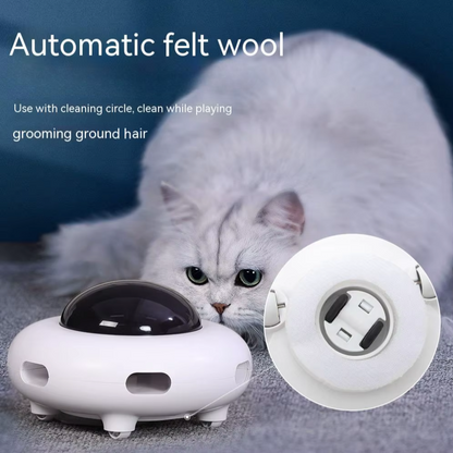 WhirlPlay UFO Teaser – Smart USB-Powered Feather Toy for Endless Cat Fun